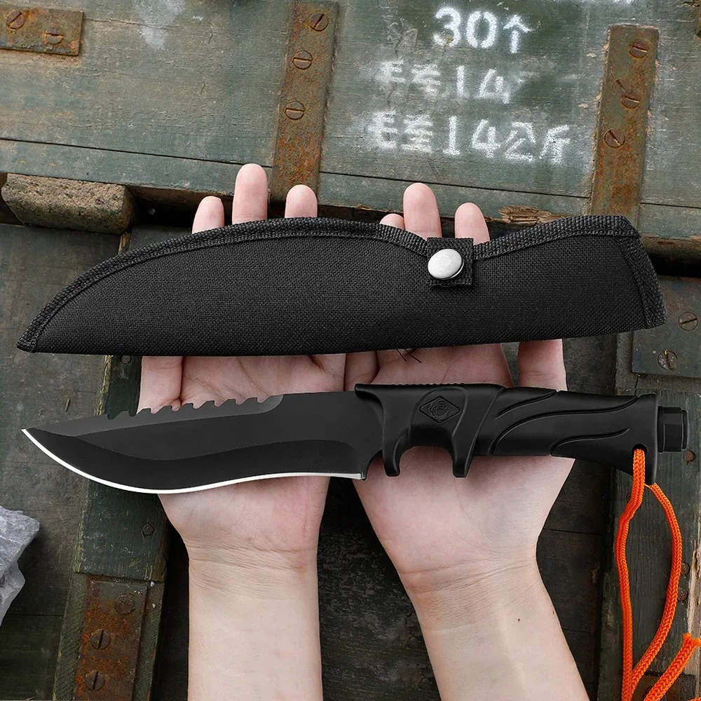 Edc Fixed Blade Deep Carry - Vaste mes met recht lemmet, hoge