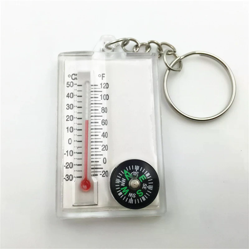 Compass Keychain Mini - Outdoor bergbeklimmen gesp kompas aanwijzer kampeergereedschap