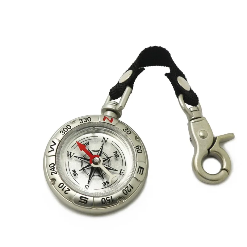 Compass Keychain Mini - GEFENSI mini-kompas met sleutelkoord, multifunctionele professionele
