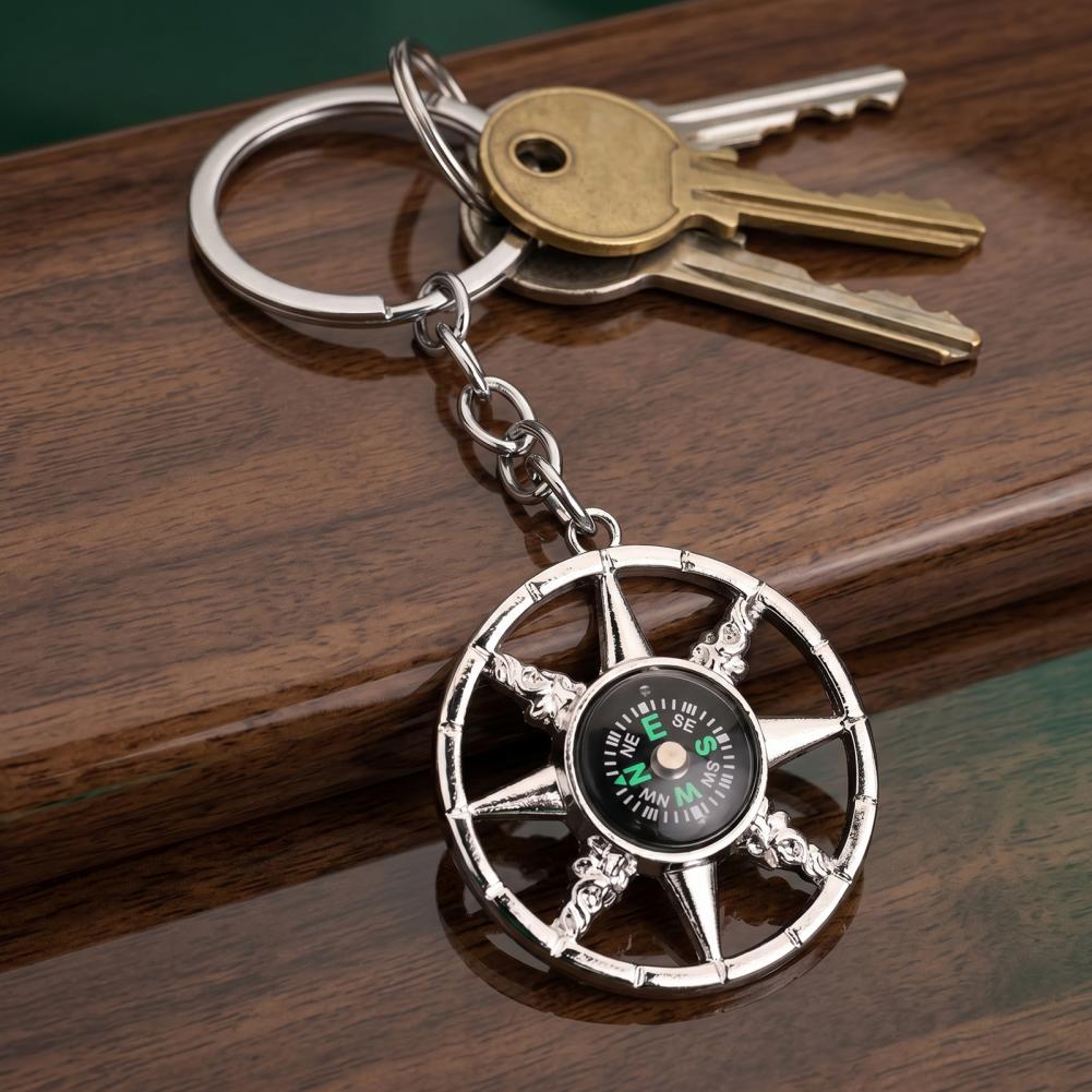 Compass Keychain Mini - Mini-kompas sleutelhanger Mini-kompas sleutelhanger van legering