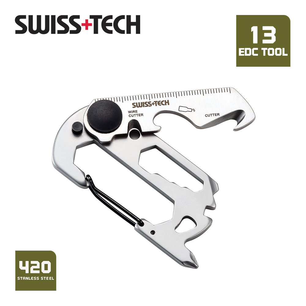 Edc Carry Knife - ZWITSERSE TECH 13-in-1 mini draagbaar multifunctioneel