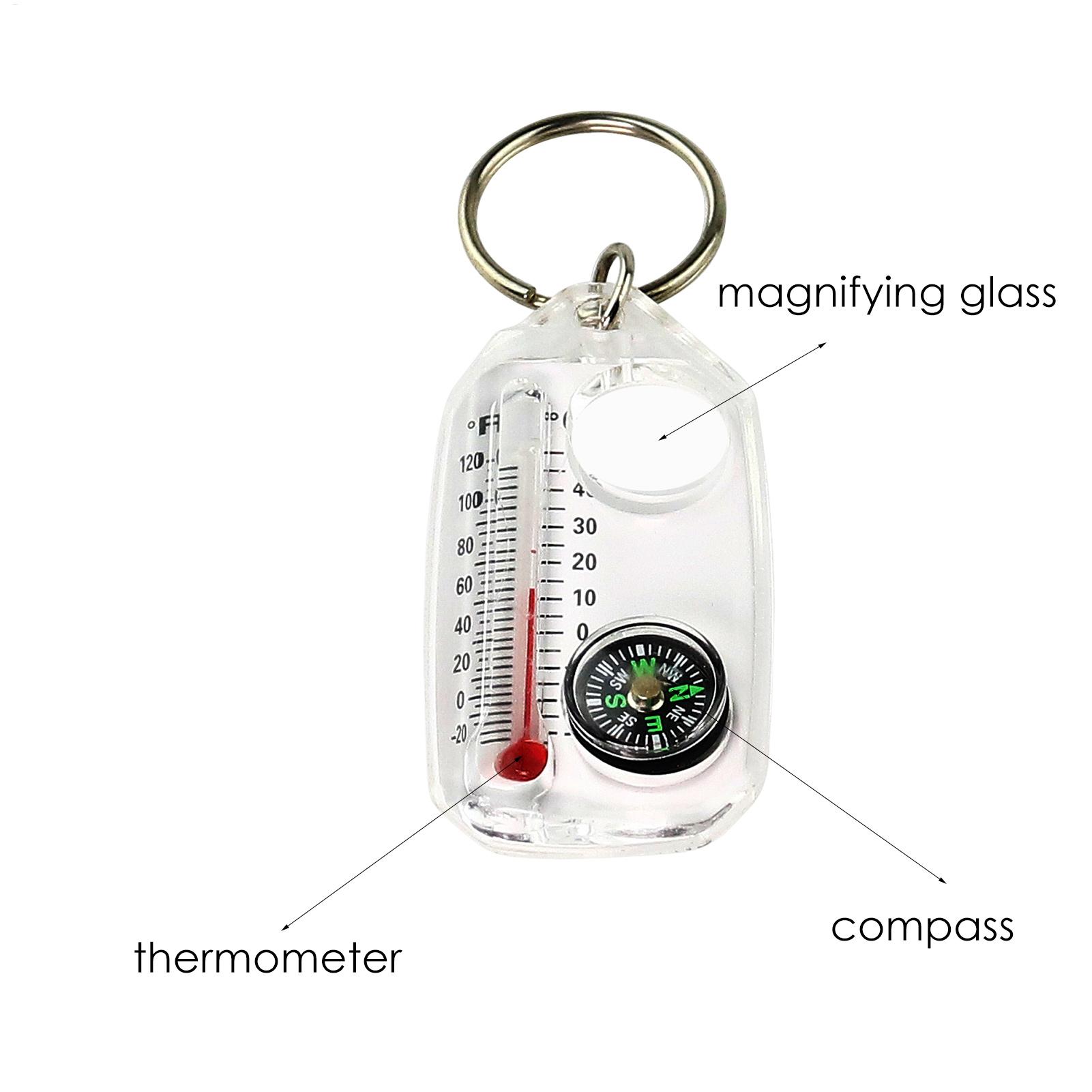 Multifunctionele mini-sleutelh - Compass Keychain Mini recensie en prijs
