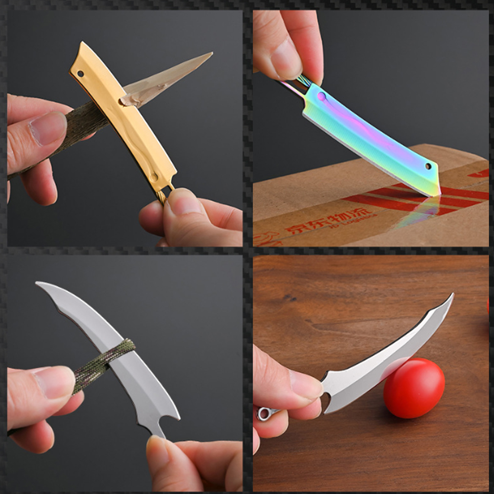 Titanium Mini-mes - Draagbaar  - Edc Carry Pocket Knife recensie en prijs