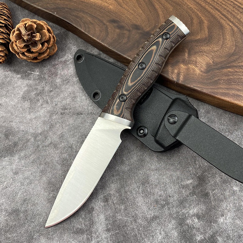 Recht mes D2 Blade G10-handvat - Edc Fixed Blade Deep Carry recensie en prijs