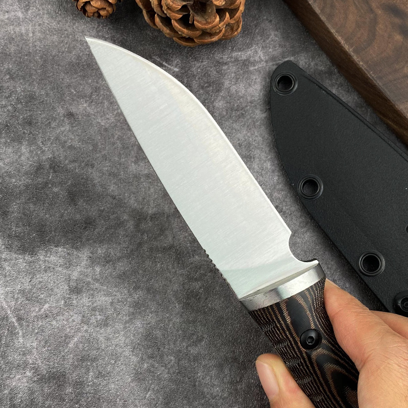 Recht mes D2 Blade G10-handvat - Edc Fixed Blade Deep Carry recensie en prijs